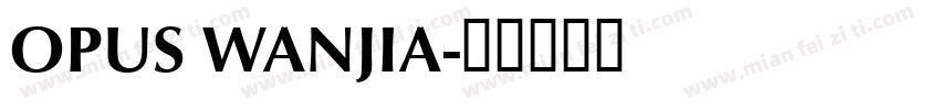 OPUS WANJIA字体转换